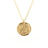 Athena Coin Necklace Gold