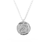 Athena Coin Necklace Silver