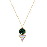 Cosmic Swarovski Pendant Gold Plated