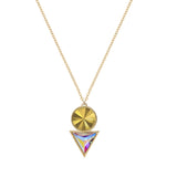 Cosmic Swarovski Pendant Gold Plated