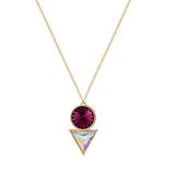 Cosmic Swarovski Pendant Gold Plated