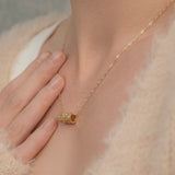 Karma Wheel Necklace Gold