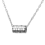 Karma Wheel Necklace Silver