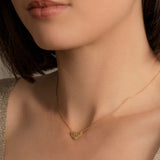 Little Shield Necklace Gold