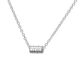 Tiny Karma Wheel Necklace Silver