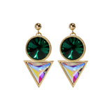 Cosmic Drop Swarovski Crystal Earrings Gold Plated
