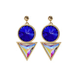 Cosmic Drop Swarovski Crystal Earrings Gold Plated