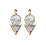 Cosmic Drop Swarovski Crystal Earrings Gold Plated