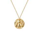 Queen Bee Coin Necklace Gold