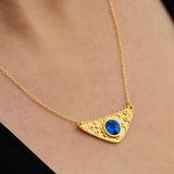 Triangulum Necklace Gold Plated