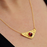 Triangulum Necklace Gold Plated