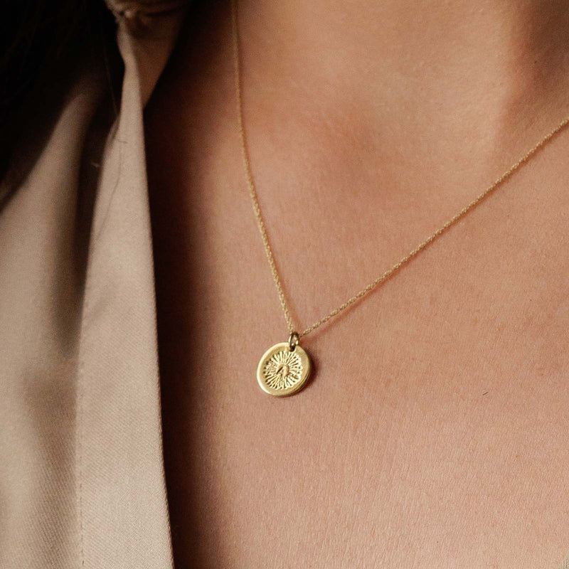 Halo Initial Necklace