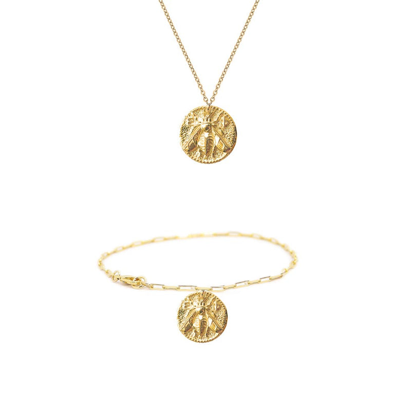 Queen Bee Set Gold Plated