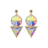 Cosmic Drop Swarovski Crystal Earrings Gold Plated